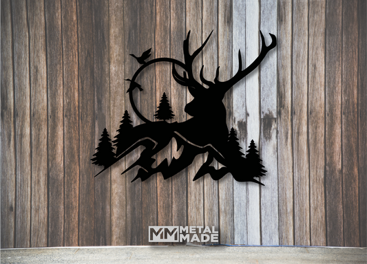 Deer & Mountains